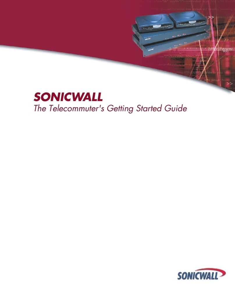 SonicWALL TELE3 TZ Getting started guide SonicWALL TELE3 TZ Getting started guide