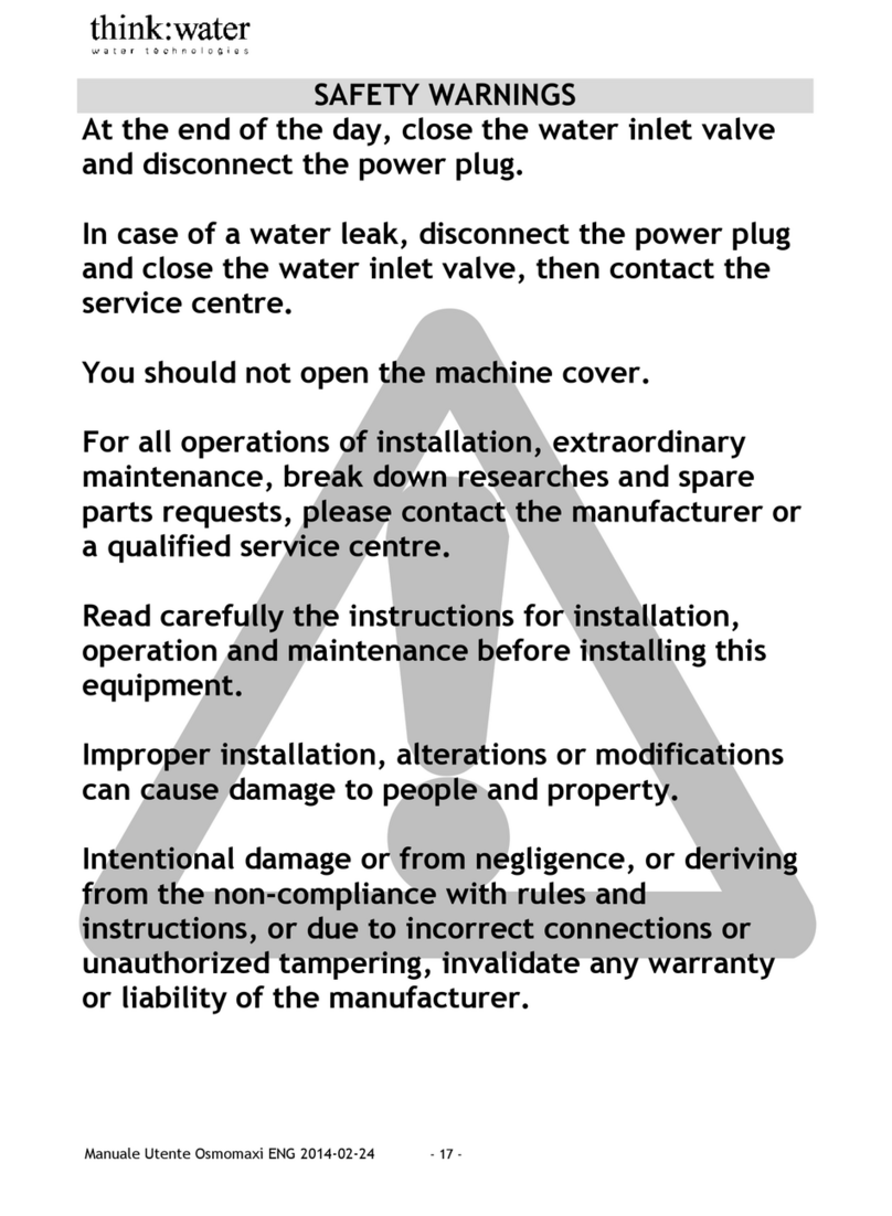 Thinkwater OSMO-MAXI STANDARD quick start guide
