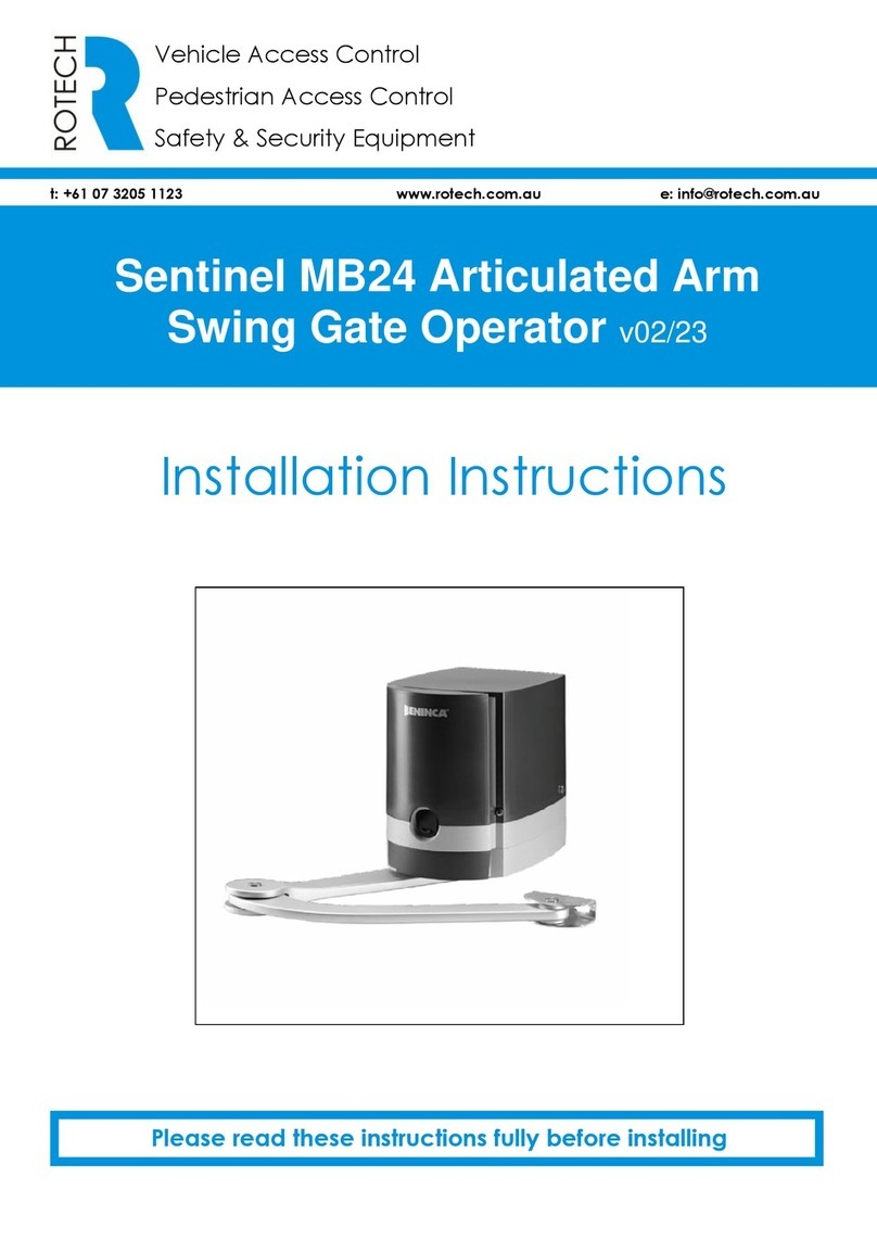 Rotech Sentinel MB24 installation instructions