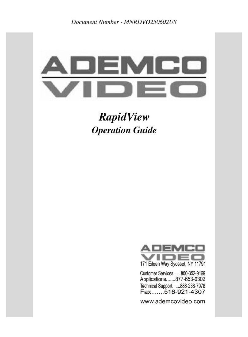 ADEMCO VIDEO RapidView Operation guide