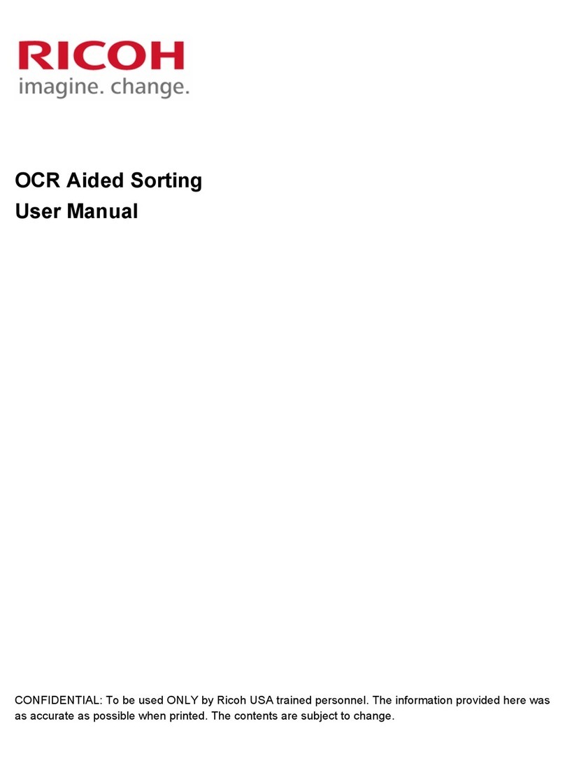 Ricoh mSorter OCR user manual