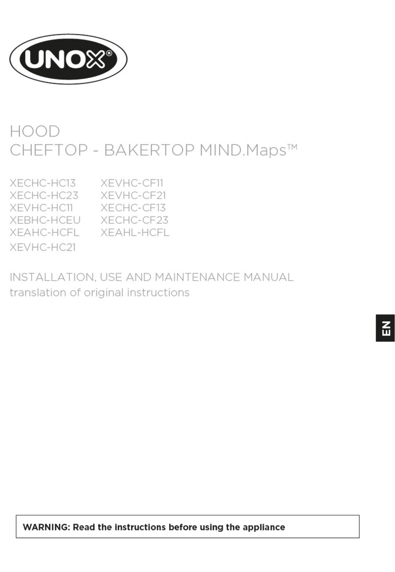 Unox XECHC-HC13 Instructions for installation, use and maintenance manual