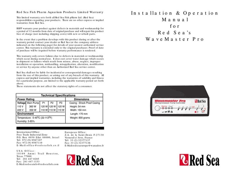 Red Sea WaveMaster Pro Installation & operation manual