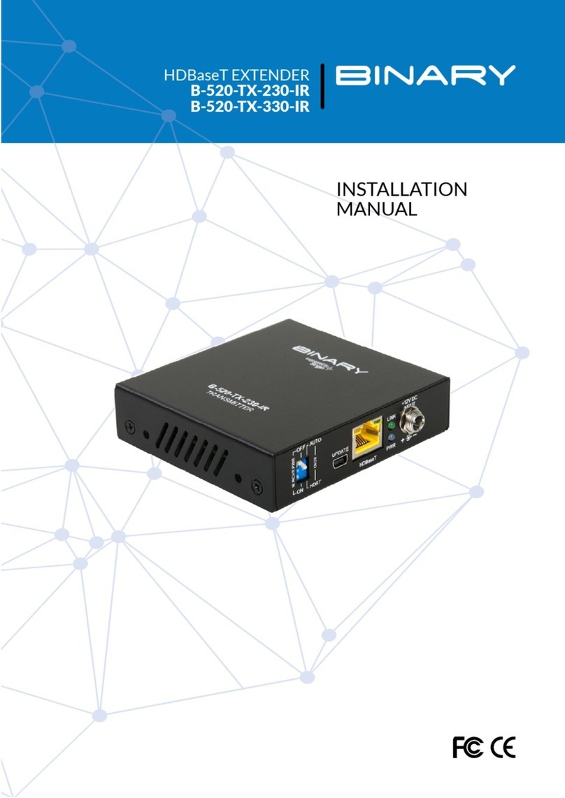 Binary B-520-TX-230-IR User manual