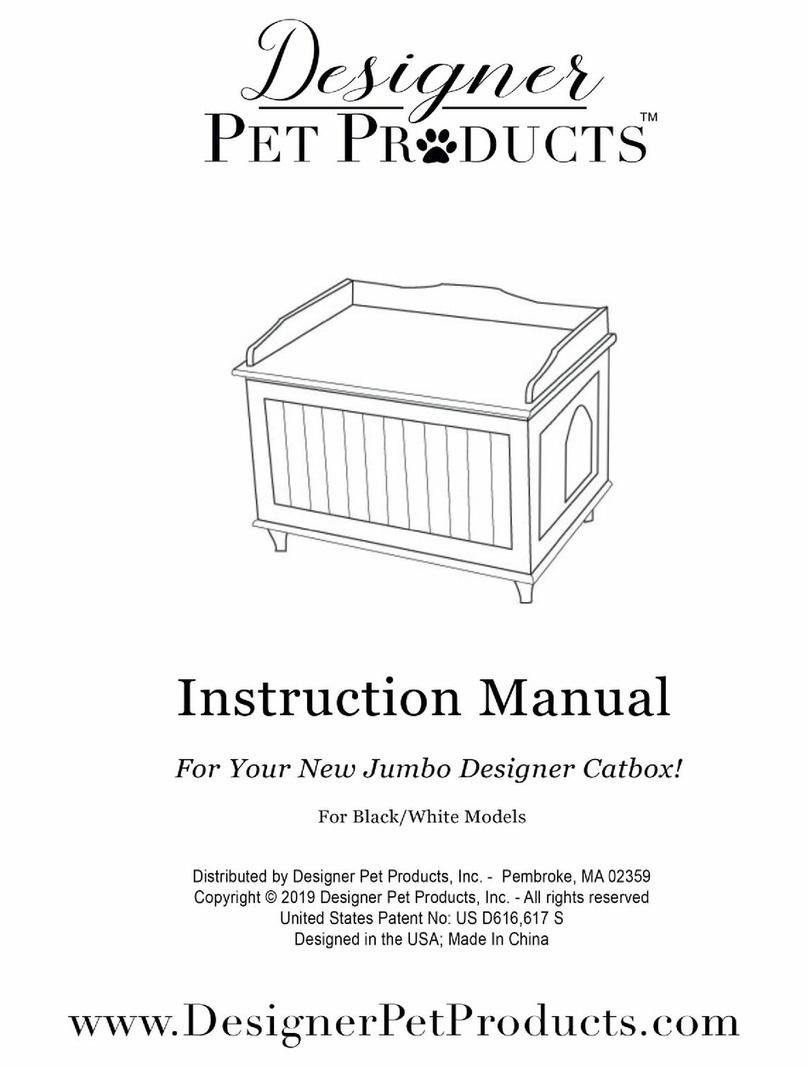 Designer Pet Products Jumbo Designer Catbox instruction manual Designer Pet Products Jumbo Designer Catbox instruction manual