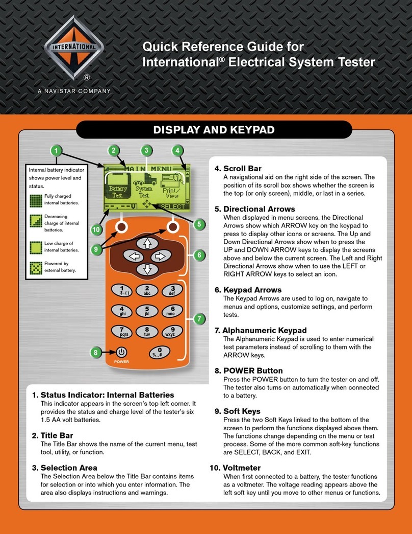 Navistar International Quick reference guide
