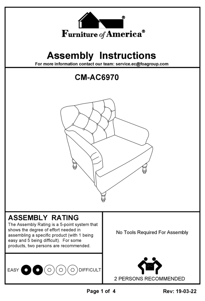Furniture of America CM-AC6970 Assembly instructions Furniture of America CM-AC6970 Assembly instructions