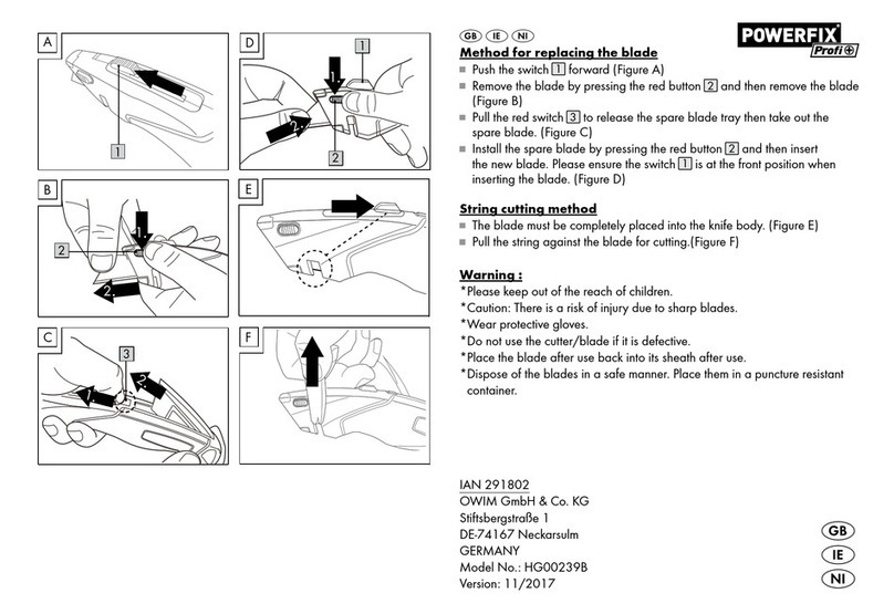 OWIM Powerfix Profi HG00239B instructions