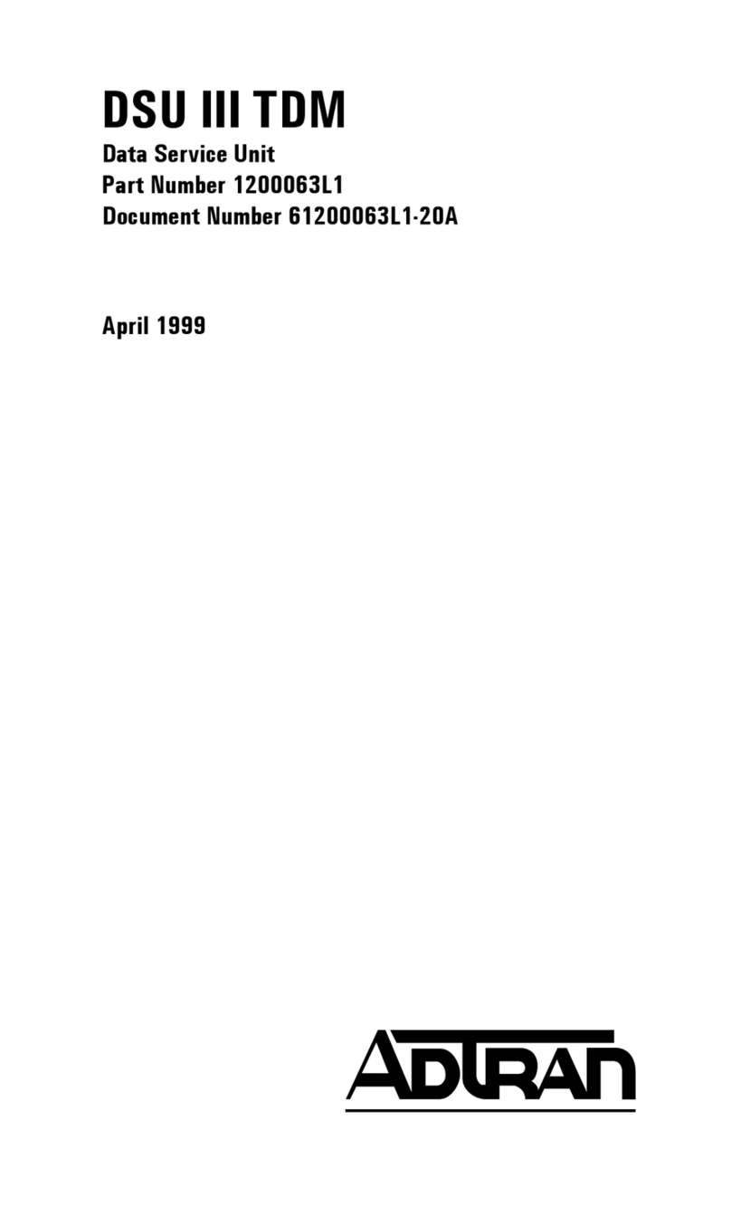 ADTRAN DSU III TDM manual