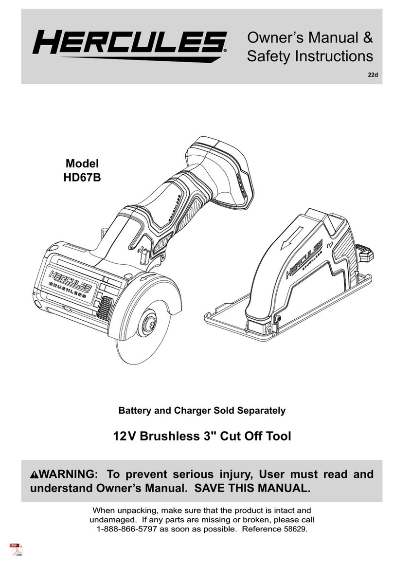 Hercules HD67B Owner's manual & safety instructions