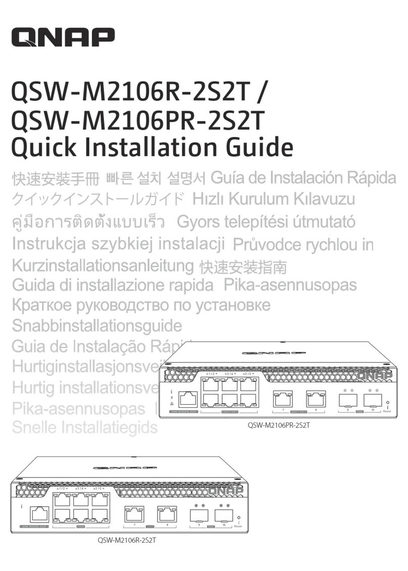 QNAP QSW-M2106R-2S2T Quick installation guide