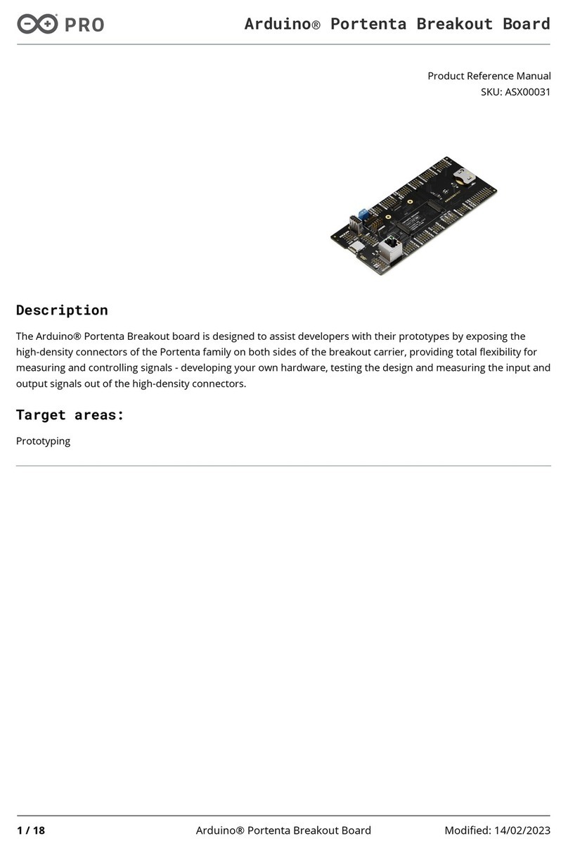 Pro Arduino ASX00031 Product reference manual