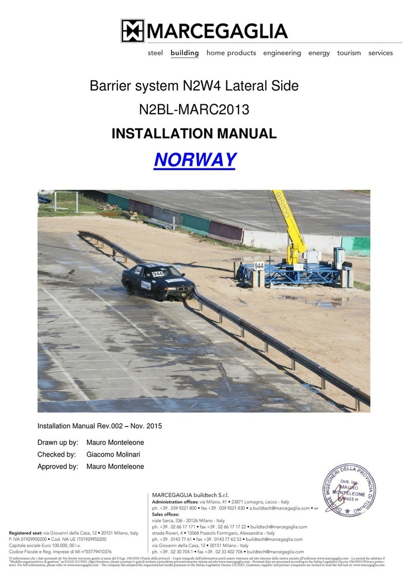 Marcegaglia Buildtech N2BL-MARC2013 installation manual