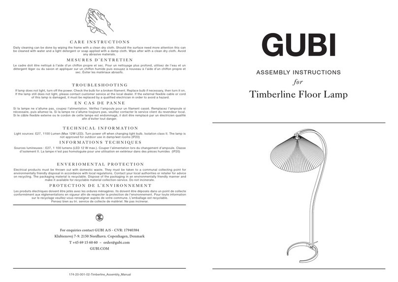 GUBI Timberline User manual