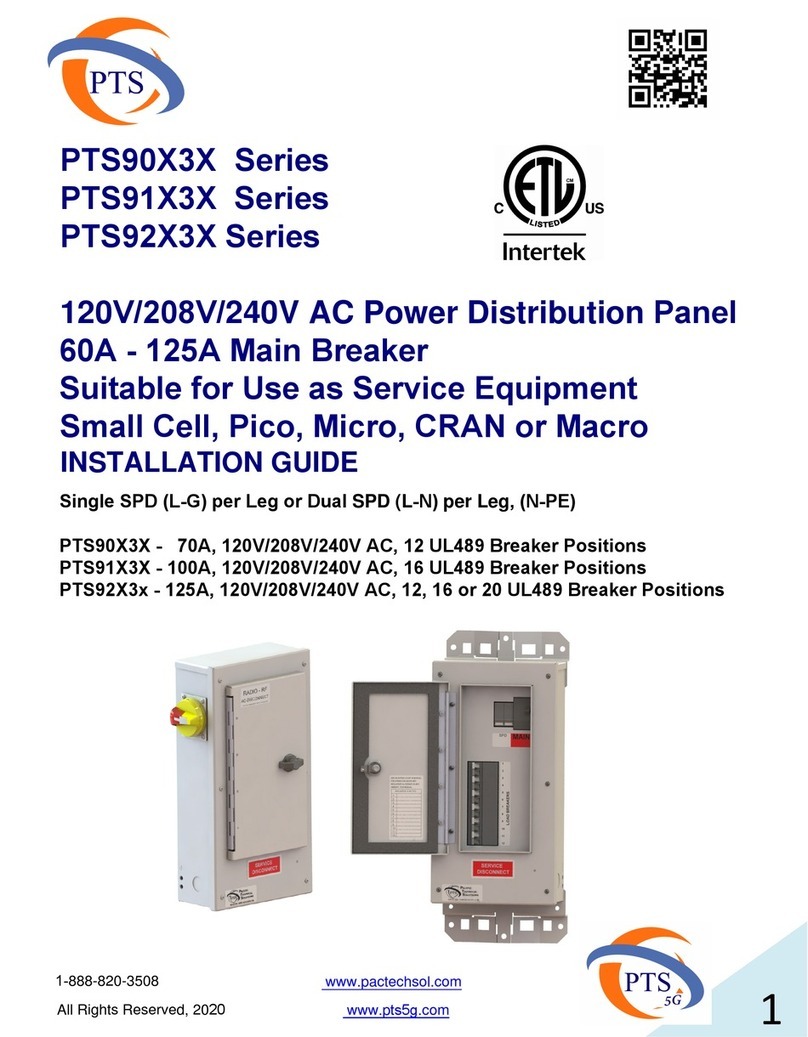 Pts PTS90X3X Series User manual