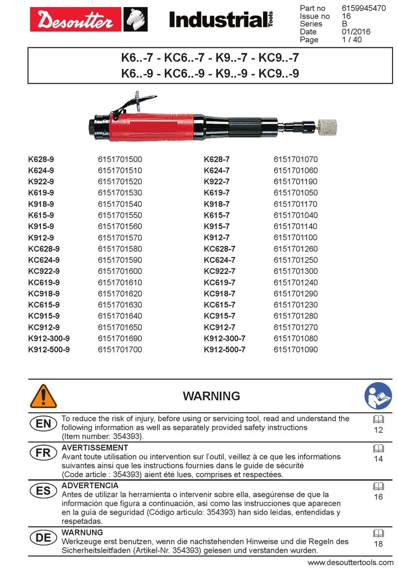 Desoutter K6 7 Series User manual