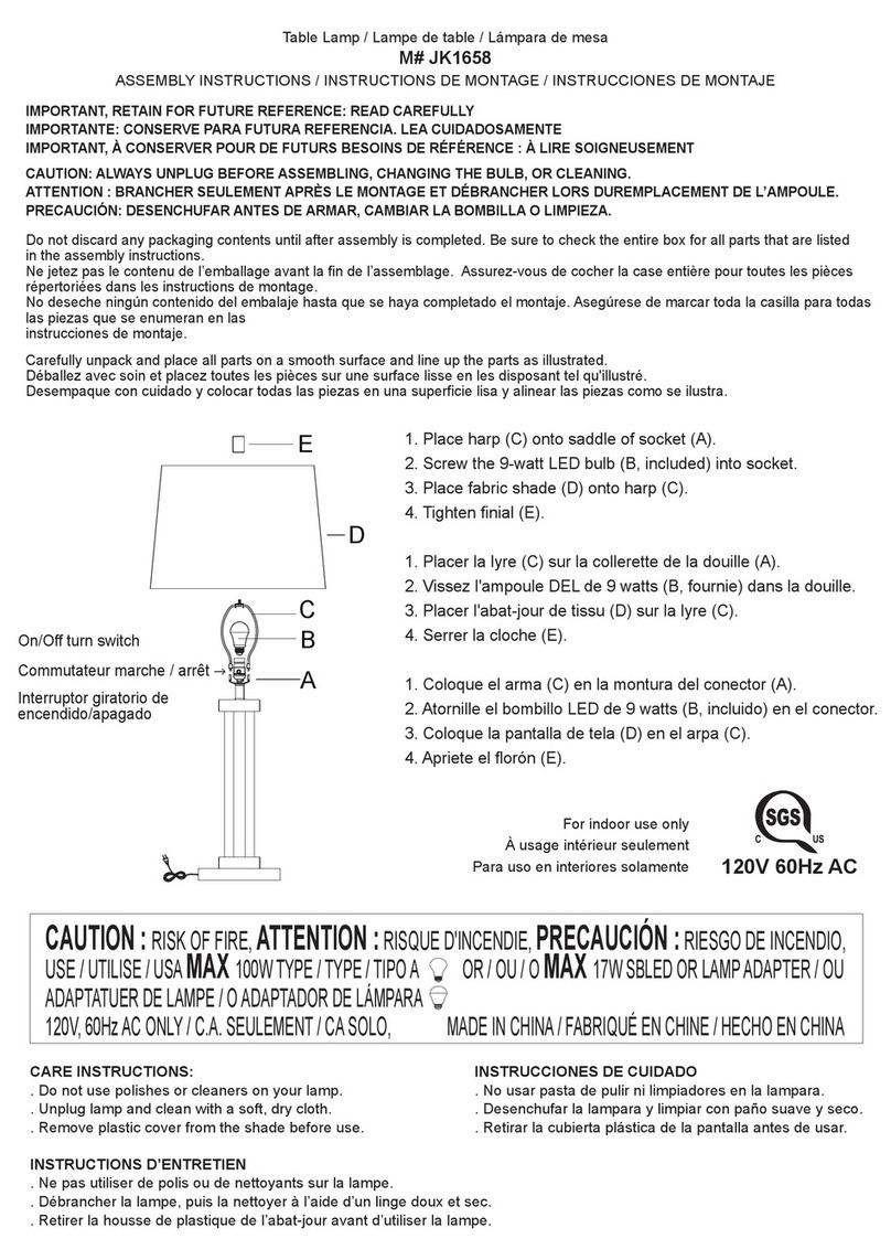 Bridgeport Designs JK1658 quick start guide