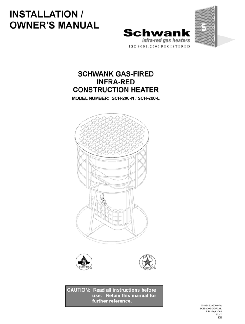 Schwank SCH-200-N Installation instructions