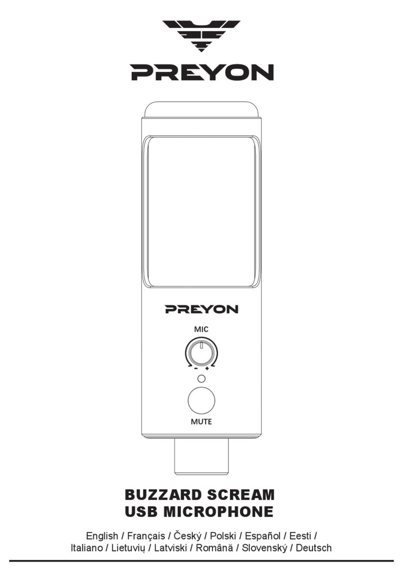 PREYON BUZZARD SCREAM operating manual