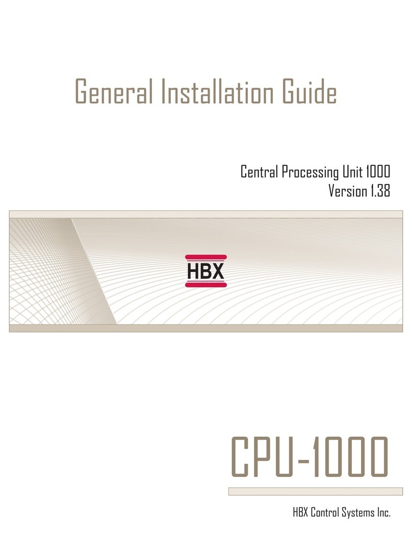 HBX CPU-1000 installation guide