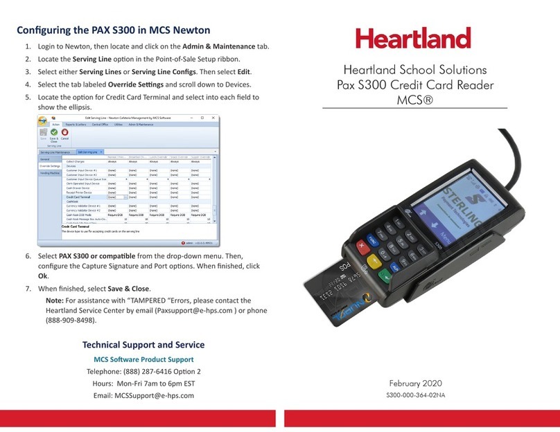 Heartland Pax S300 User manual