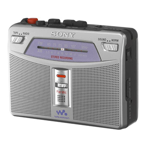 Sony Walkman WM-GX221 User manual