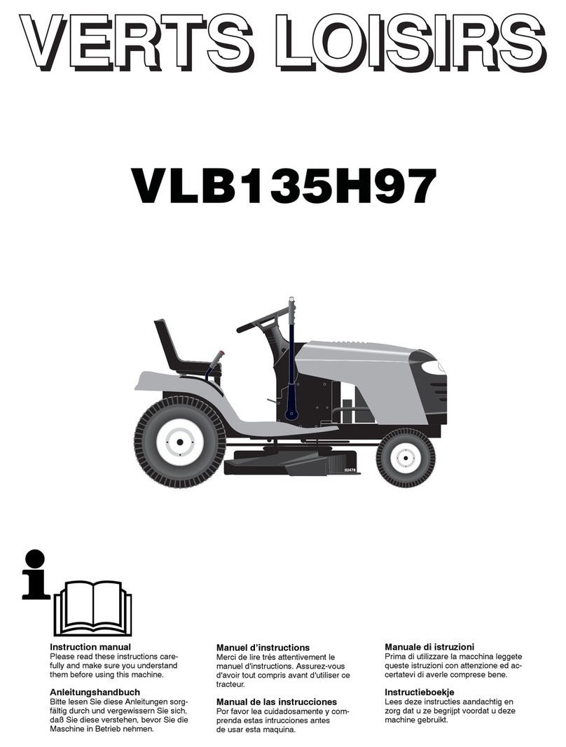 Verts Loisirs VLB135H97 instruction manual