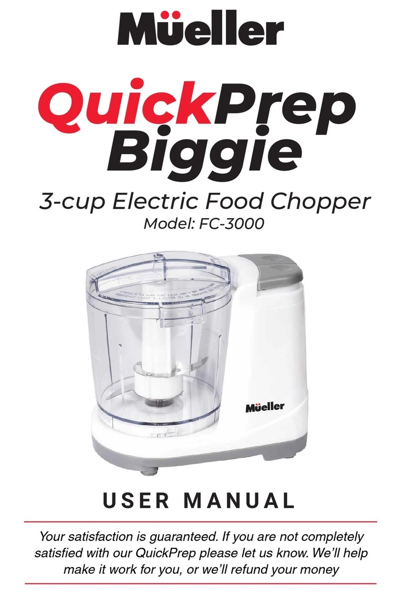 Mueller QuickPrep Biggie FC-3000 user manual Mueller QuickPrep Biggie FC-3000 user manual