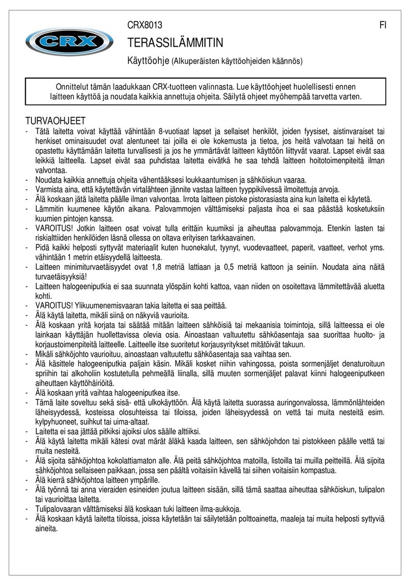 CRX CRX8013 instruction manual CRX CRX8013 instruction manual