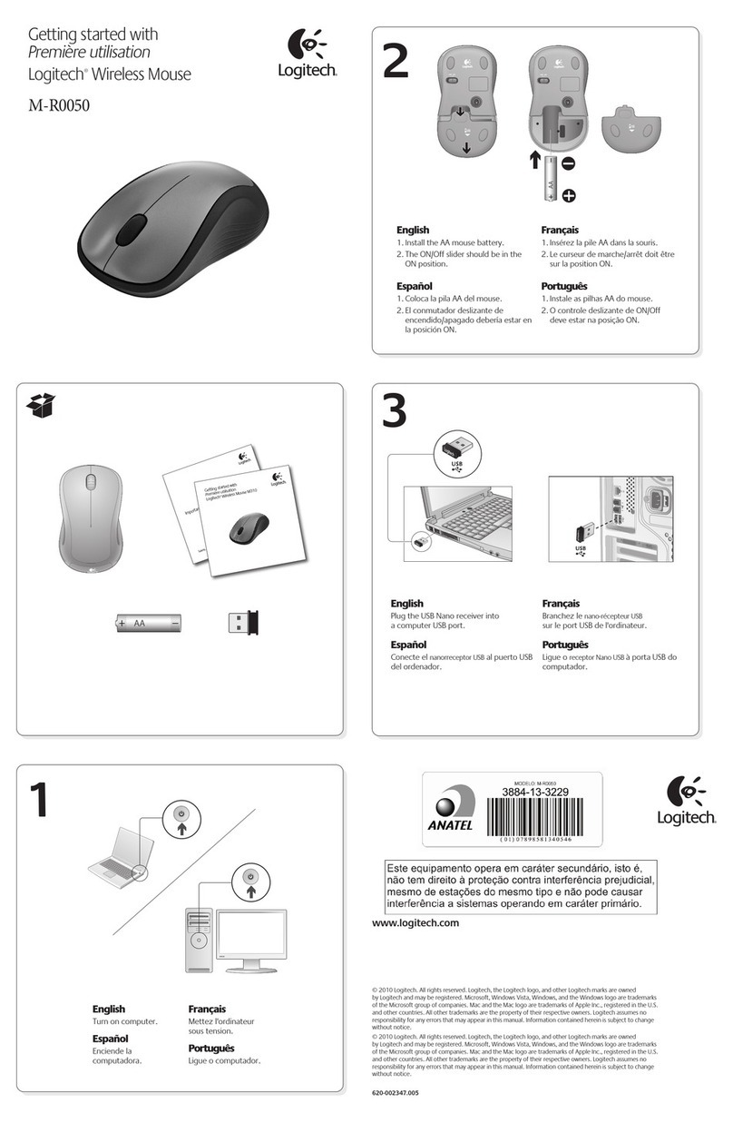 Logitech M-R0050 User manual Logitech M-R0050 User manual