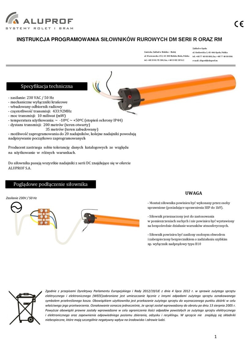 Aluprof R Series User manual