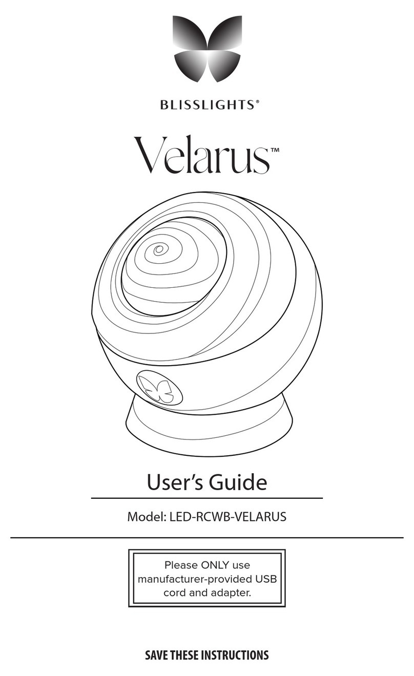 BlissLights Velarus LED-RCWB-VELARUS user guide