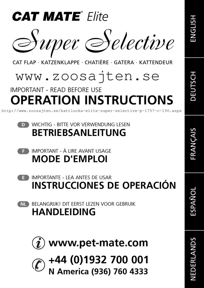 CAT MATE Elite Super Selective Operation instructions