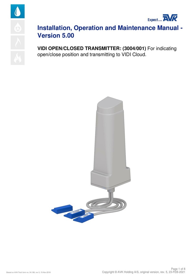 AVR 3004/001 Installation, operation and maintenance manual