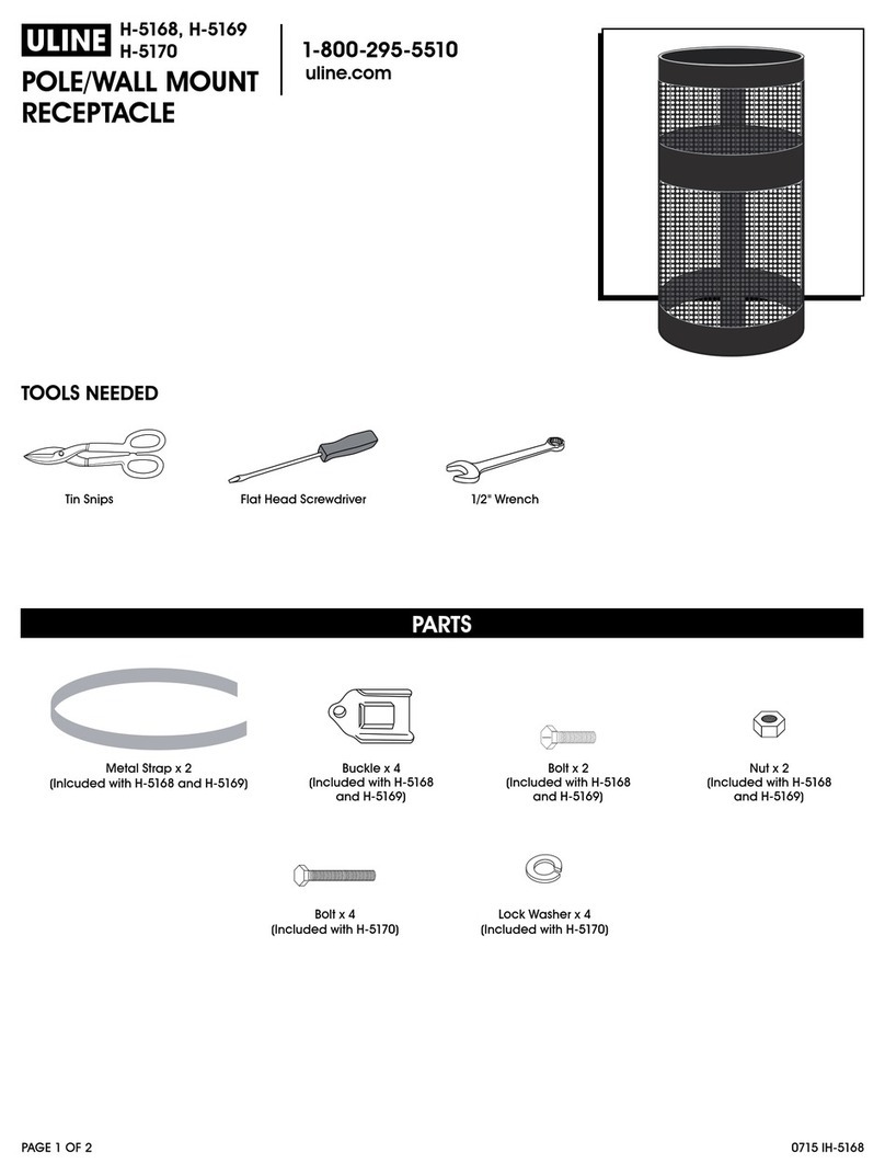 U-Line H-5168 User manual U-Line H-5168 User manual