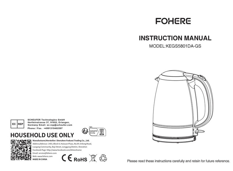 FOHERE KEGS5801DA-GS instruction manual