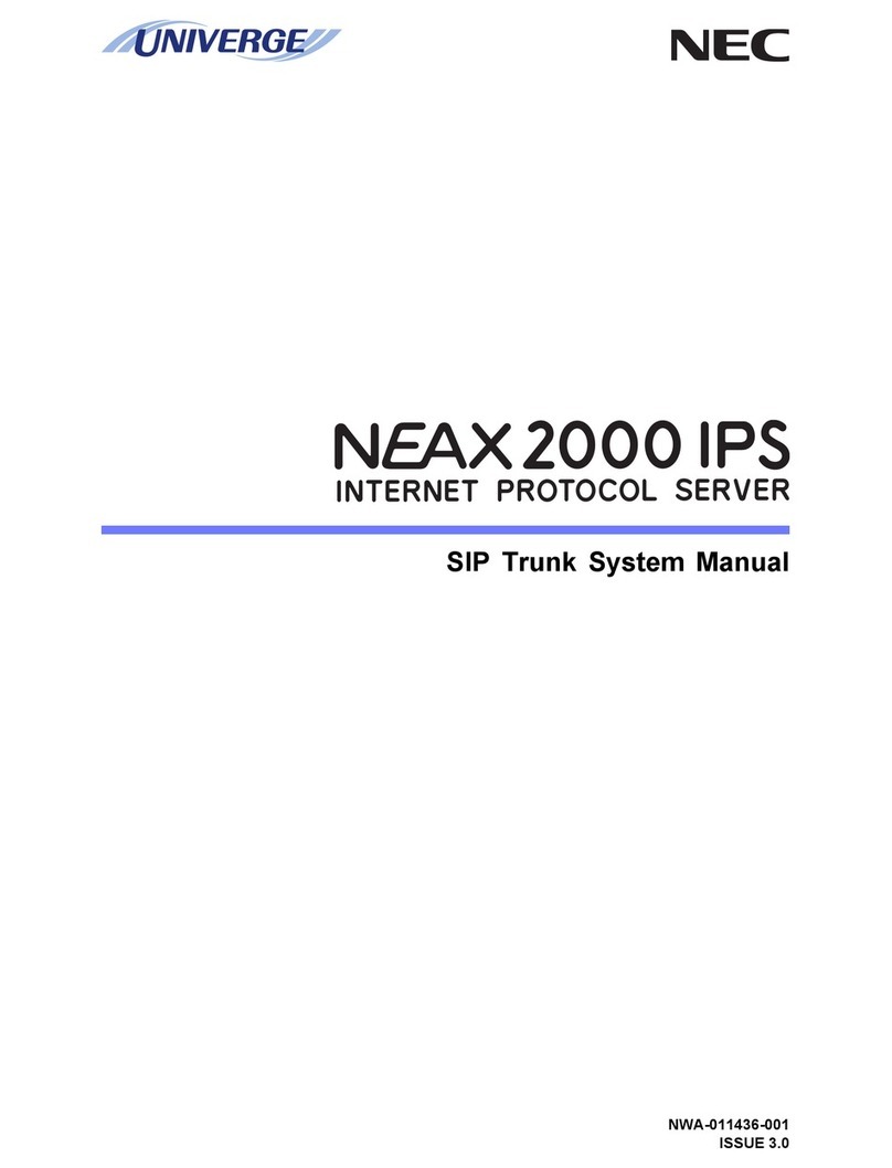 NEC UNIVERGE NEAX 2000 IPS User guide