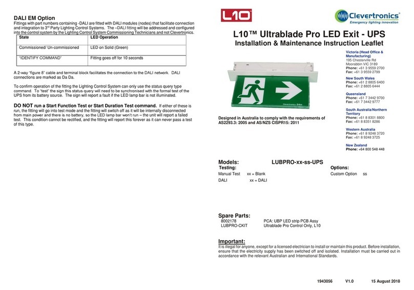 Clevetronics L10 LUBPRO UPS Series User manual Clevetronics L10 LUBPRO UPS Series User manual