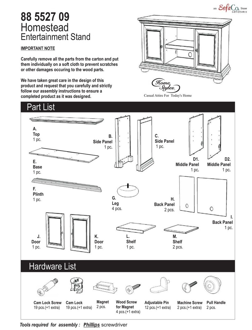 EefaCo.Store Home Styles 88 5527 09 User manual
