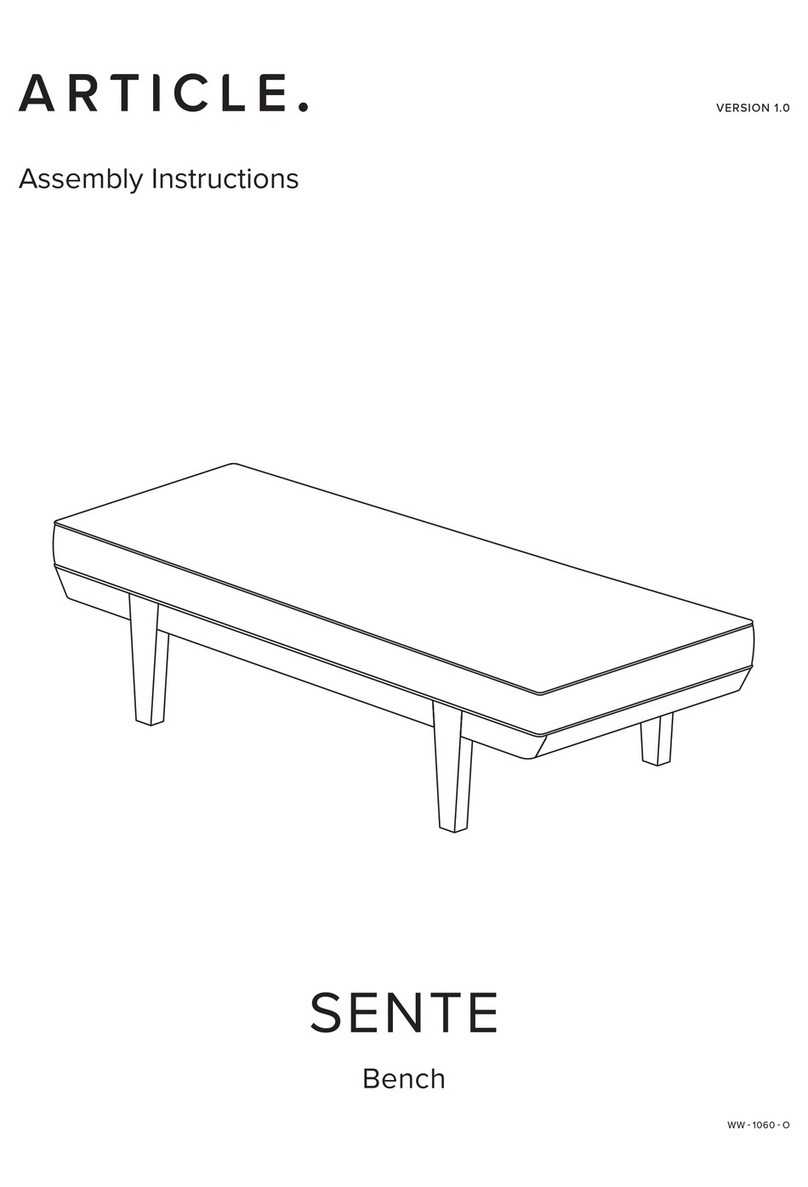 Article SENTE Assembly instructions Article SENTE Assembly instructions