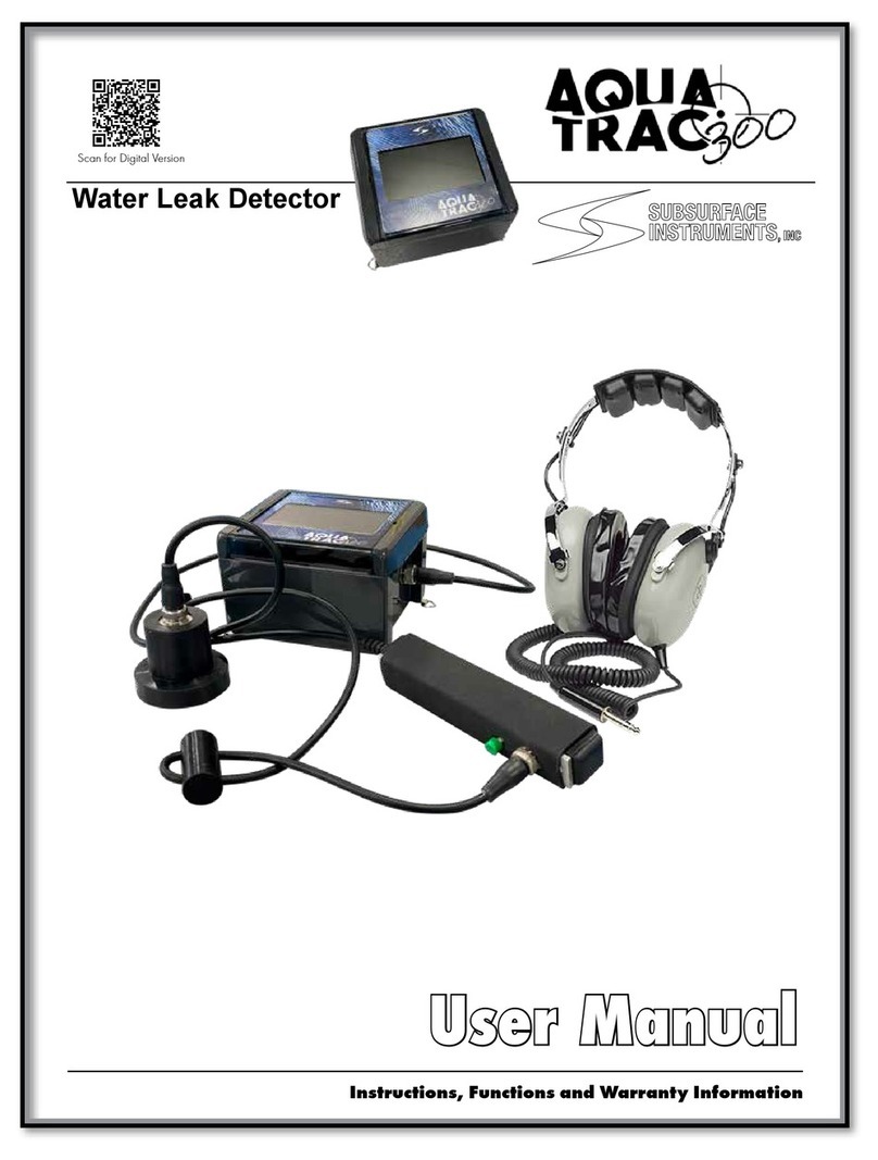 SubSurface Instruments AQUA TRAC 300 User manual