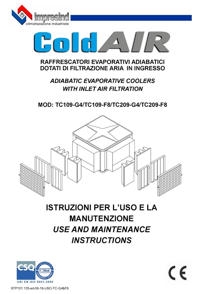 Impresind Cold AIR TC109-G4 Use and maintenance instructions Impresind Cold AIR TC109-G4 Use and maintenance instructions