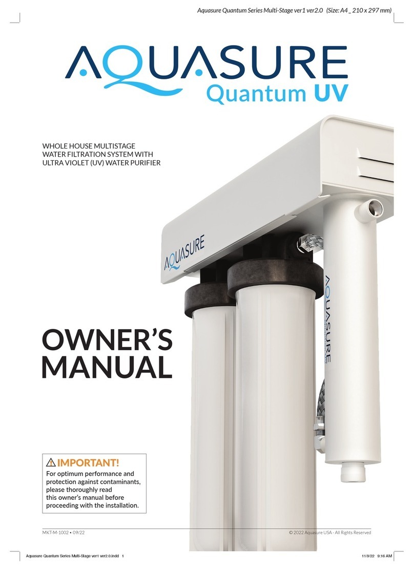 AquaSure Quantum Series owner's manual
