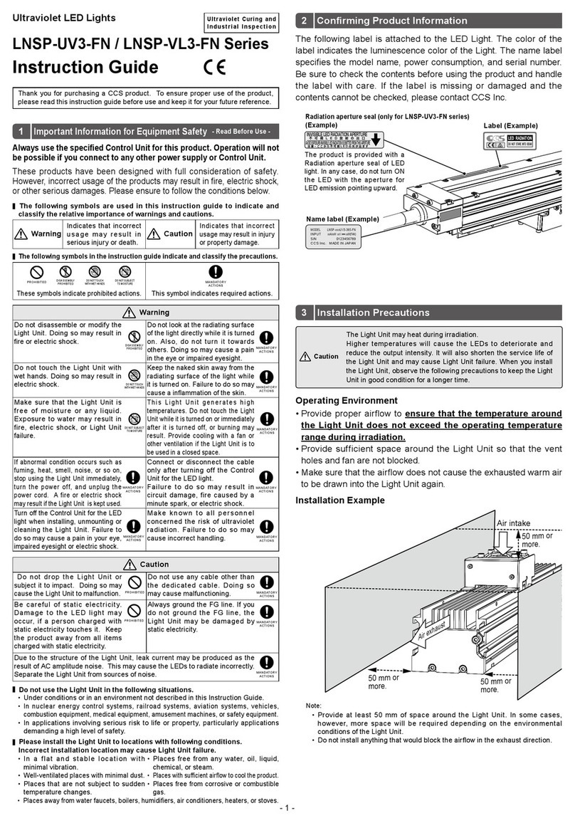 CCS LNSP-UV3-FN Series Manual