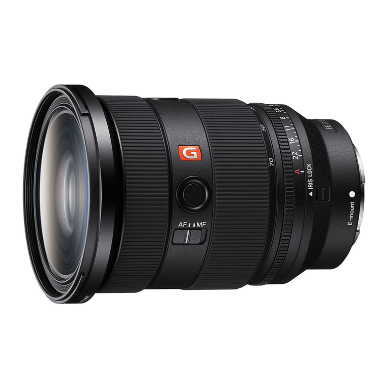 Sony G Master FE 24-70mm F2.8 GM II User manual