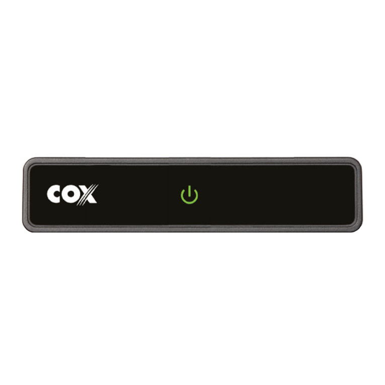 COX mini box user manual