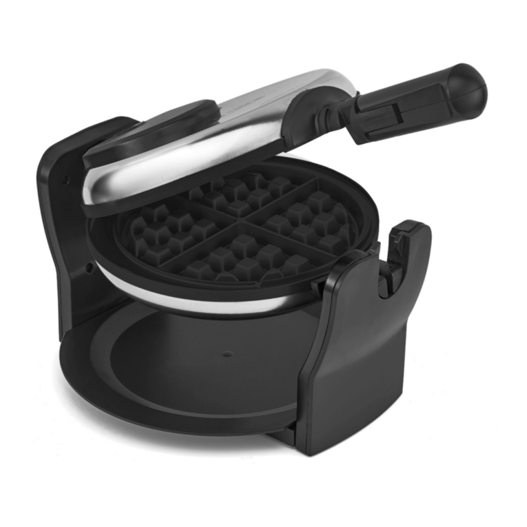 Bella Non-Stick Rotating Belgian Waffle Maker User manual
