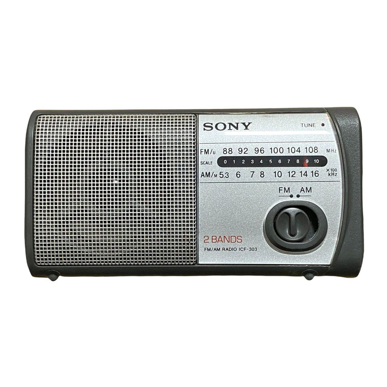 Sony ICF-303 User manual