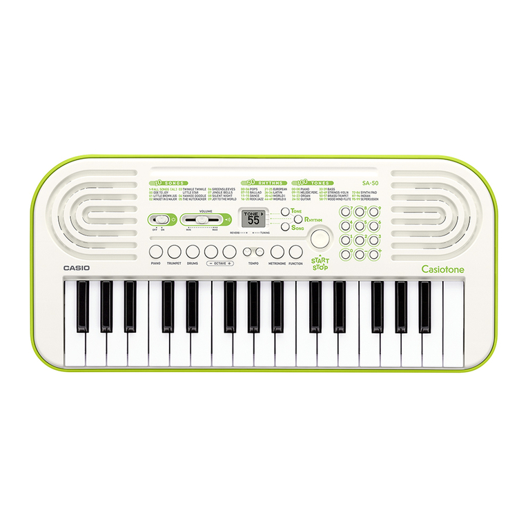 Casio SA-50 user manual