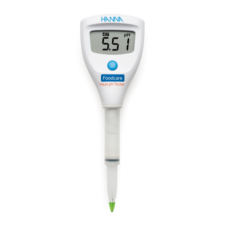 Hanna Instruments Foodcare HI981036 User manual Hanna Instruments Foodcare HI981036 User manual